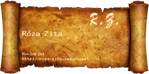Róza Zita névjegykártya