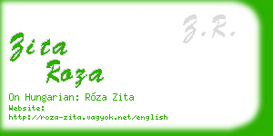 zita roza business card
